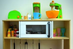 Colorful kitchen appliances